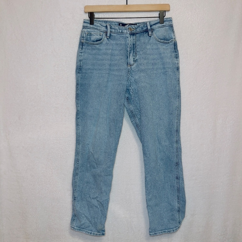 Hollister Vintage Stretch Light Wash Denim Curvy High Rise Mom Jean size 29